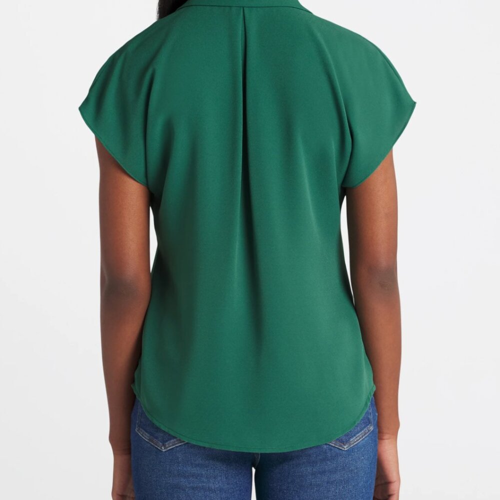 41 HAWTHORN Mar Button Down Green Blouse - Picture 8 of 10